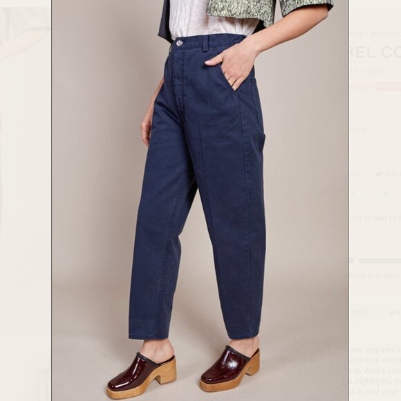 Rachel Comey Pseudo Pant in Navy Herringbone - Picture 1 of 4